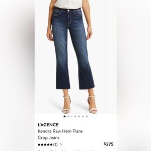 L'AGENCE Dark Blue Flare Jeans